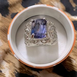 Large ring Amethyst size 10